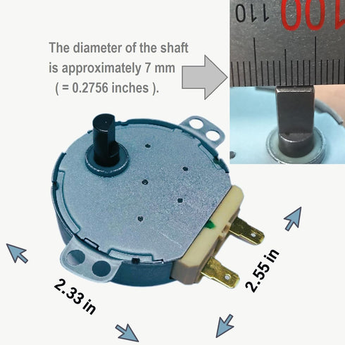 WB26X10038 (SSM-16H MDPJ030AF) Microwave Turntable Motor OEM Replacement for GE & Frigidaire Replaces 5304408980 AP2024962 PS237772 769741 DE31-10...