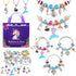 ZQFTZQ DIY Charm Bracelet Making kit - Jewelry Making kit Including Beads,Snake Chains,Bead Bracelet Unicorn Mermaid Easter Christmas Arts and Cra...