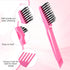 2 Pcs Hairbrush Cleaner Tool 2 In 1 Hair Tools Mini Self Cleaning Hair Brush For Hair Cleaning Clean Dirt Dust Home Salon...