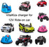 12V Charger for Kids Ride on Car, 12V 4/4.5AH Battery Chevrolet Silverado Trail Boss LT Flybar Bumper Car Riding Electric Vehicle Jeep,0.5A Energy...