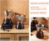 Pour Over Coffee Maker - Elegant Drip Coffee Maker with Reusable Stainless Steel Filter/Dripper, Lead-Free Borosilicate Glass Coffee Carafe for 1-...
