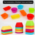 54 pcs Reusable Silicone Cupcake Baking Cups Dulinkas Non-Stick Muffin Liners Molds Sets Bento Box Dividers Pastry Cake Molds 3 Shapes Multicolor ...
