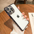 Fycyko Compatible for iPhone 14 Case with Glitter Diamond Camera Len Protector,Bling Clear Crystal Cute Phone Case Shockproof Sparkly for iPhone 1...