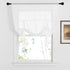 NICETOWN Tie Up Curtain for Small Windows - Pure White Bathroom Linen Curtain Textured Adjustable Roman Shade for Kitchen/Camper RV/Living Room, 4...