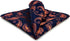 SHLAX&WING Paisley Navy Blue Orange Yellow Handkerchief Mens Ties Silk...
