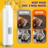 Dog Nail Trimmers, Usable for Cat Nail Clipper, Dog Nail Grinder, Upgraded Dog Nail Grinder Silent Use, Rechargeable Battery, Equipped with LED Li...