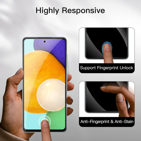 JETech Screen Protector for Samsung Galaxy A52 / A52 5G / A52s 5G with Camera Lens Protector, Tempered Glass Film, HD Clear, 2-Pack Each...