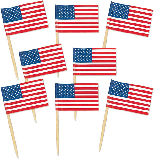 Beistle Packaged U S Flag Picks...