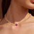 Valloey Rover Gold Necklace for Women 14K Gold Plated Cuban Chain Choker Necklace Simple Necklace Jewelry Gift for Women...