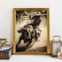 LEARTDYY DIY 5D Diamond Art Kits Painting for Adults Western Cowboy Bull Riding Rodeo 30x40cm/12x16inch...