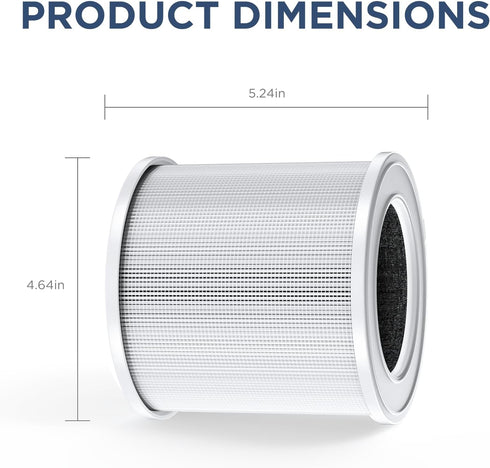 Original Filter Replacement for Air Purifier GL-K803, H13 True HEPA Air Cleaner Filter, 1*Piece...