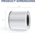 Original Filter Replacement for Air Purifier GL-K803, H13 True HEPA Air Cleaner Filter, 1*Piece...