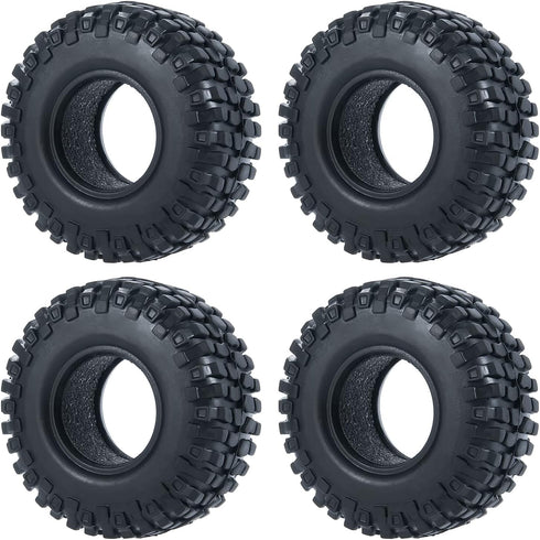 MOHERO 1.0 Crawler Tires Soft Rubber Wheel Tires 4PCS for 1/24 Axial SCX24 90081 AXI00001 AXI00002 AXI00005 AXI00006 RC Crawler Car (54mm)...