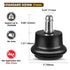 Bell Glides Replacement Office Chair or Stool Swivel Caster Wheels to Fixed Stationary Castors (Bell Glides Short)...