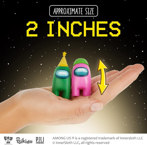 P.M.I. Crewmate Figures | 5 Toys Out of 16 Collectibles in 1 Pack | Merch Incl. The Peeled and The Clogged | 1 Hidden Impostor | Mini Toys with 3 ...