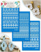 Keoker Aztec Silk Screen Stencils for Polymer Clay, 3PCS Aztec Silk Screen for Polymer Clay, for Printing on Jewelry Clay Earrings Decoration, Eac...