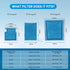 9 PCS Aquarium Filter Cartridge Compatiable with Aqua-Tech Filters (EZ-Change #1) Fish Tank Filter Cartridge Compatiable with Aqua-Tech 5-15 Power...