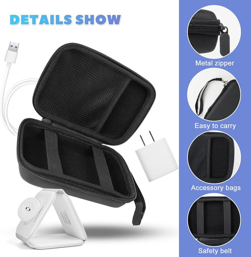 Case Compatible with UCOMX Nano/for Apple MagSafe Duo/for Iseyyox/for Rtops/for LISEN 3 in 1 Wireless Foldable Magnetic Charger, Easy to Carrying,...