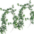 Supla 2 Pack 11.4' Silk Hanging Willow Jungle Leaves Greenery Vines Garland Fake Willow Twigs String in Green for Indoor Outdoor Wedding Decor Jun...