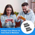 Mizi [2 Pack USB-C Metal Anti Dust Plug Cover, Protect Charging Port from Dust and Moist with Storage Box and Cable Clip Holder for iPhone 15, 15 ...
