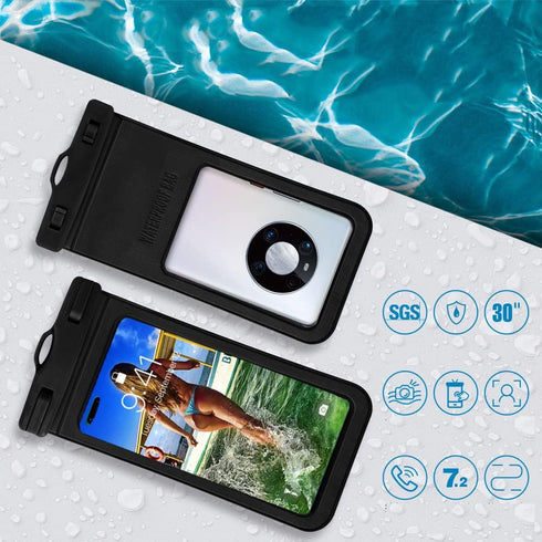 Waterproof Pouch Cell Phone Dry Bag Case for Samsung Galaxy Note 20 Ultra S22 Ultra S20 A03s A01 A13 A21 A12 A32 A42 A52 A51 A71 5G, iPhone 13 12 ...