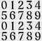 3 Inch Curb Stencil Kit 0-9 Address Number Stencil, 20Pcs Reusable 14 Mil Mylar Plastic Numbers Stencils for Painting on Road, Wall, Wood, Mailbox...