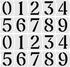 6 Inch Curb Stencil Kit 0-9 Address Number Stencil, 20Pcs Reusable 14 Mil Mylar Plastic Numbers Stencils for Painting on Road, Wall, Wood, Mailbox...