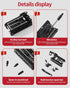 Bike Multi Tool, Bicycle Repair Tool Kit 38 in 1 Bicycle Multitool with Chain Levers Hex Spoke Wrench Splitter Tool and Crank Puller Portable Repa...