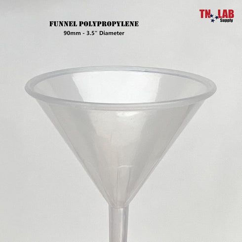Funnel Polypropylene Plastic 90mm 3.5" Diameter 5-Pack...