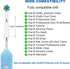 Toothbrush Heads Compatible with Oral B Electric Toothbrush,16Count White Cross Clean Toothbrush Heads Refill for Braun Toothbrush, Medium Brush...