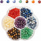 350pcs 4mm 7 Chakra Natural Stone Round Beads Crystals Energy Healing Genuine Real Stone DIY Charm Smooth Beading for Bracelet Necklace Earrings J...