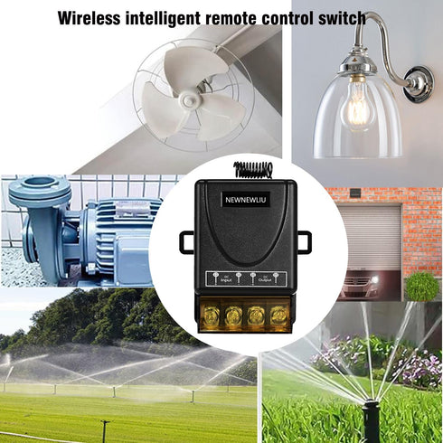 12 Volt Remote Switch Wireless,DC12V/24V/48V/72V/30A Relay,Remote Control Switch,RF Remote Control with 328FT Long Range for All Kinds DC Motors,F...