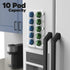 GALVANOX Magnetic Fridge Mount for Nespresso Vertuo Pods Holder (10 Pod Capacity) Capsule Storage and Display (Clear Acrylic)...