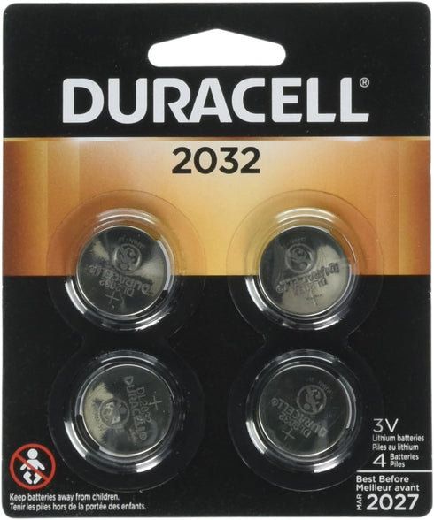 Duracell Lithium 2032 3 volt Security and Electronic Battery 4 pk...