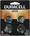 Duracell Lithium 2032 3 volt Security and Electronic Battery 4 pk...