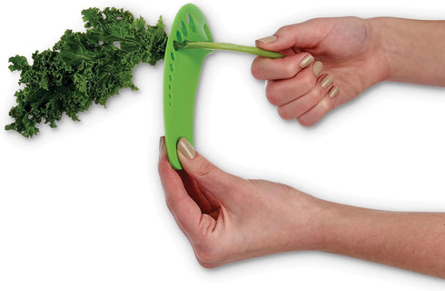 HIC Kitchen Herb Prepper Stripper Mezzaluna Chopper, BPA Free...