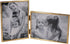 Vertical Horizontal Combo- Double 4 by 6 Inch Metal Folding Picture Frames-(1 Landscape and 1 Portrait Style) (Modern gold)...