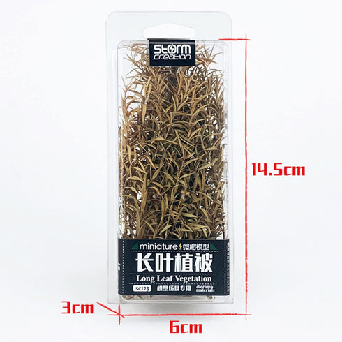 Cayway 2 Pack Static Grass Tuft, 2 Color Model Grass Tufts Railway Artificial Grass Long Shrub Vegetation Groups for DIY Architecture Building Mod...