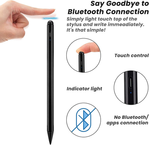 Stylus Pencil for iPad Air 5/4 Generation,1.5mm Fine Tip Stylus Pen Palm Rejection Compatible with Apple Pencil 2nd Generation for iPad Air 5th Ge...
