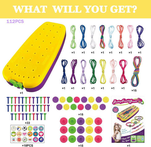 AMAZYJOYS Friendship Bracelet Making Kit for Girls Age 8-12 | DIY Arts and Crafts for Kids | Christmas Birthday Gifts Ideas for Girl 8 9 10 11 Yea...