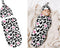 Cow Print Pink Heart Baby Stuff Newborn Swaddle and Hat Set Stretchy Soft Funny Baby Receiving Blanket Gifts for Infant Baby Boy Girl...