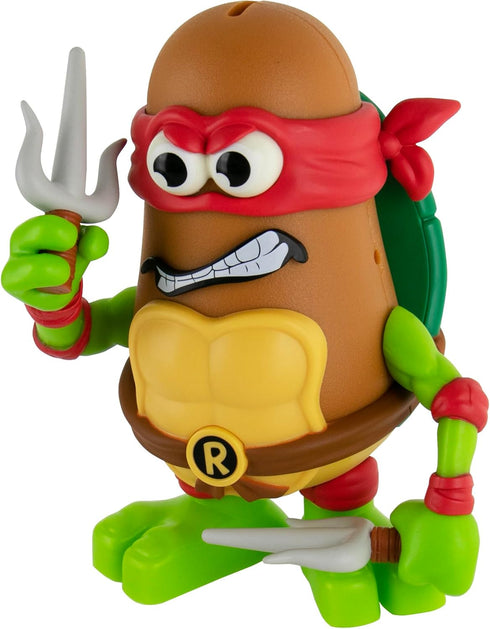 Poptaters Teenage Mutant Ninja Turtles includes 1 character, Michelangelo or Raphael, 12 removable, interchangeable facial and body parts includin...