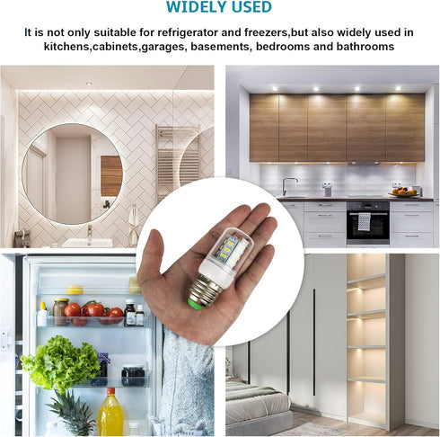 Refrigerator Light Bulb 5304511738 for Kenmore, Electrolux Freezer Light Bulb Replacement PS12364857 AP6278388 4584444 (110V-240V 3.5W)...