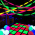 NICROLANDEE Blacklight Party Decorations - 4 Rolls Glow Crepe Paper Fluorescent Neon Streamers for Wedding, Birthday, Fiesta, Prom Dance, Party Ph...