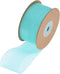 1-1/2 Inch Blue Sheer Organza Ribbon Turquoise Chiffon Fabric Ribbon Gift Wrapping Ribbon for Wedding Bridal Bouquet Crafts Hair Bows Wreath (25 Y...