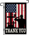 Memorial Day Garden Flag 12×18 Inch Double Sided Vertical Burlap Thank You Military Soldiers Independence Day Veterans Day Garden Flag Farmhouse O...