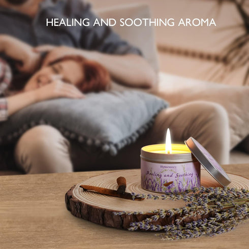 Candles for Home Scented, Lavender & Jade Sandalwood Scented Candles for Women| Men, Natural Non-Toxic Soy Candles with Essential Oils, Aromathera...
