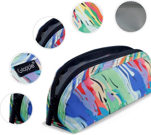 Gloppie Aesthetic Pencil Bag Simple Pencil Pouch Small Pencil Case Pen Storage Bag Pen Holder Office Stationery Back to School Supplies, Watercolo...