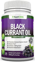 Black Currant Oil - 1000 Mg - 180 Softgels - Cold-Pressed Pure Black Currant Seed Oil - Hexane Free - 140mg GLA Per Serving - Regulates Hormonal B...