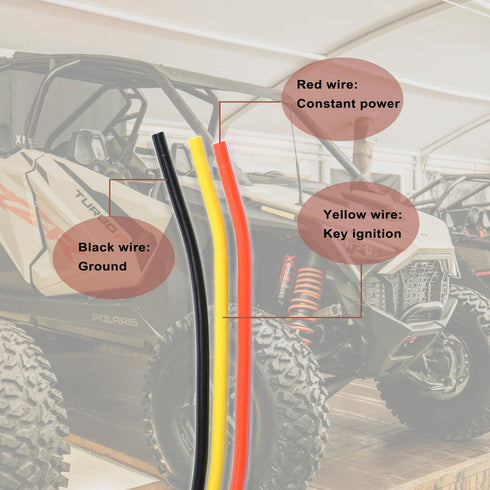 Bus Bar Pulse Power Plugs Pigtail Replacement for Polaris Plug 2018 2019 2020 2021 2022 2023 2024 Ranger XP 1000 / RZR/Pro RS1 General Bus Bar Har...